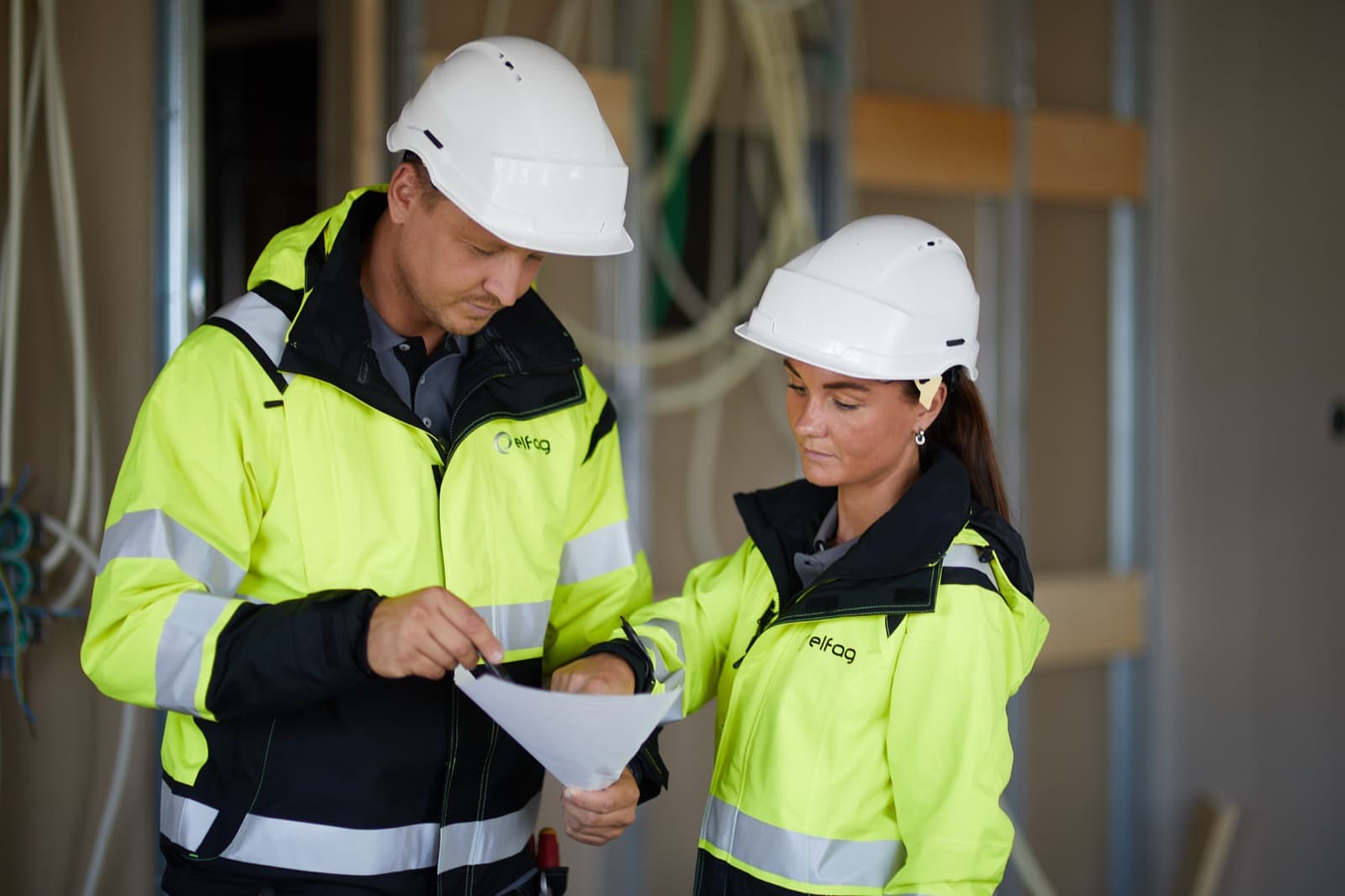Byggestrømskap på byggeplass