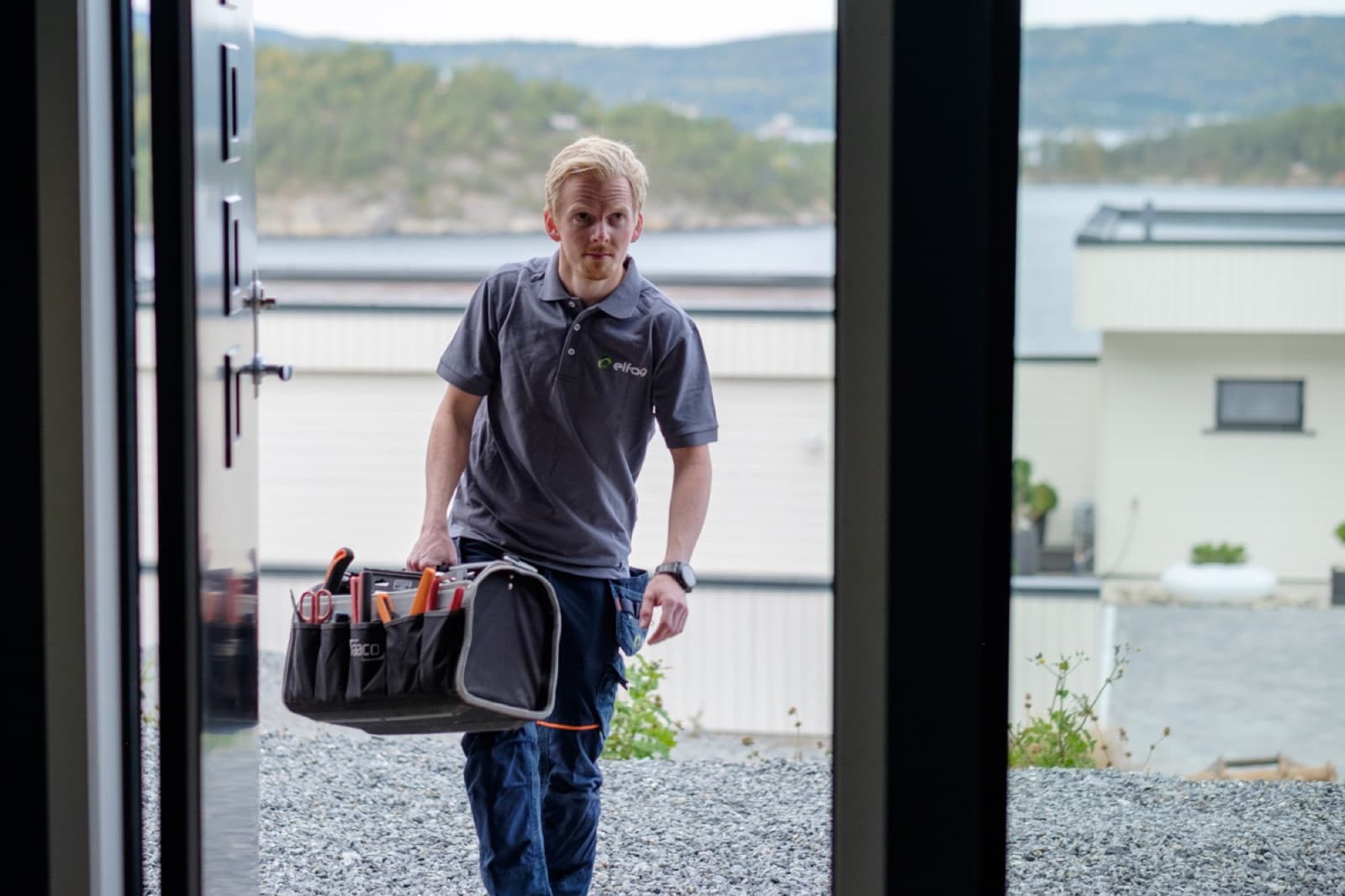 Elektriker i arbeid, Bærum